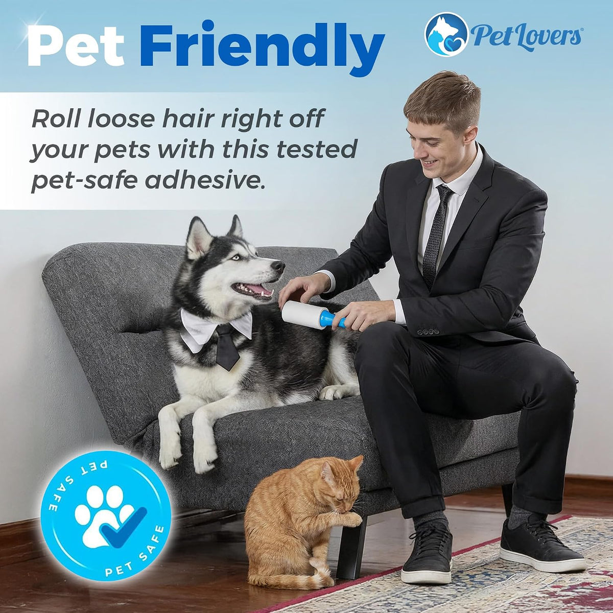 PetLuxe™ Extra Sticky Pet Hair Roller – 400 Sheet Value Pack